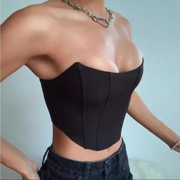 SOLD ✨NWT Corset Crop Top - Picture 1 of 6